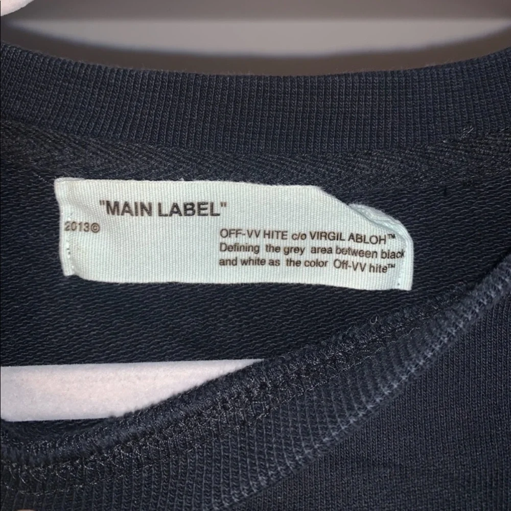 Off white graphic crew neck pullover - Picture 3 of 8